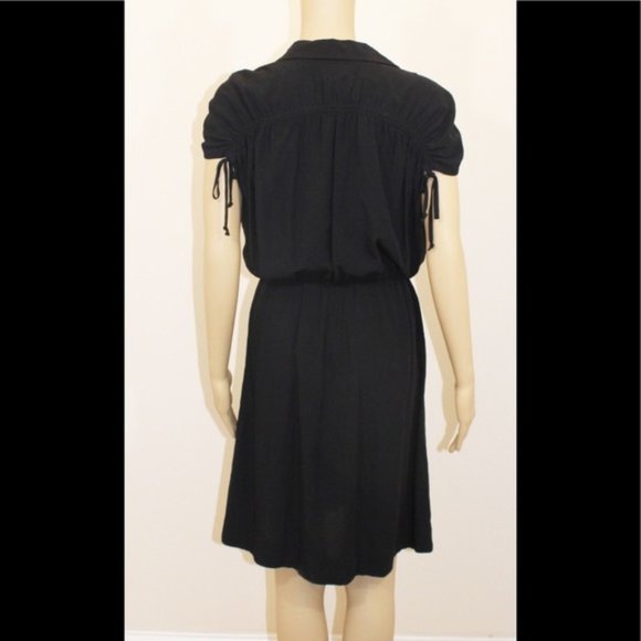 Maeve by Anthropologie Black Wrap Front Dress - Picture 3 of 5